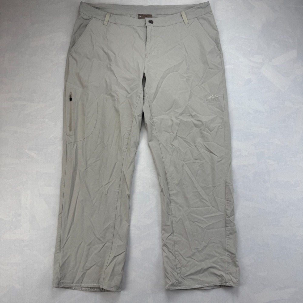 GoLite Hiking Pants Mens XL Beige Nylon Blend Stretch Relaxed Fit Straight Leg